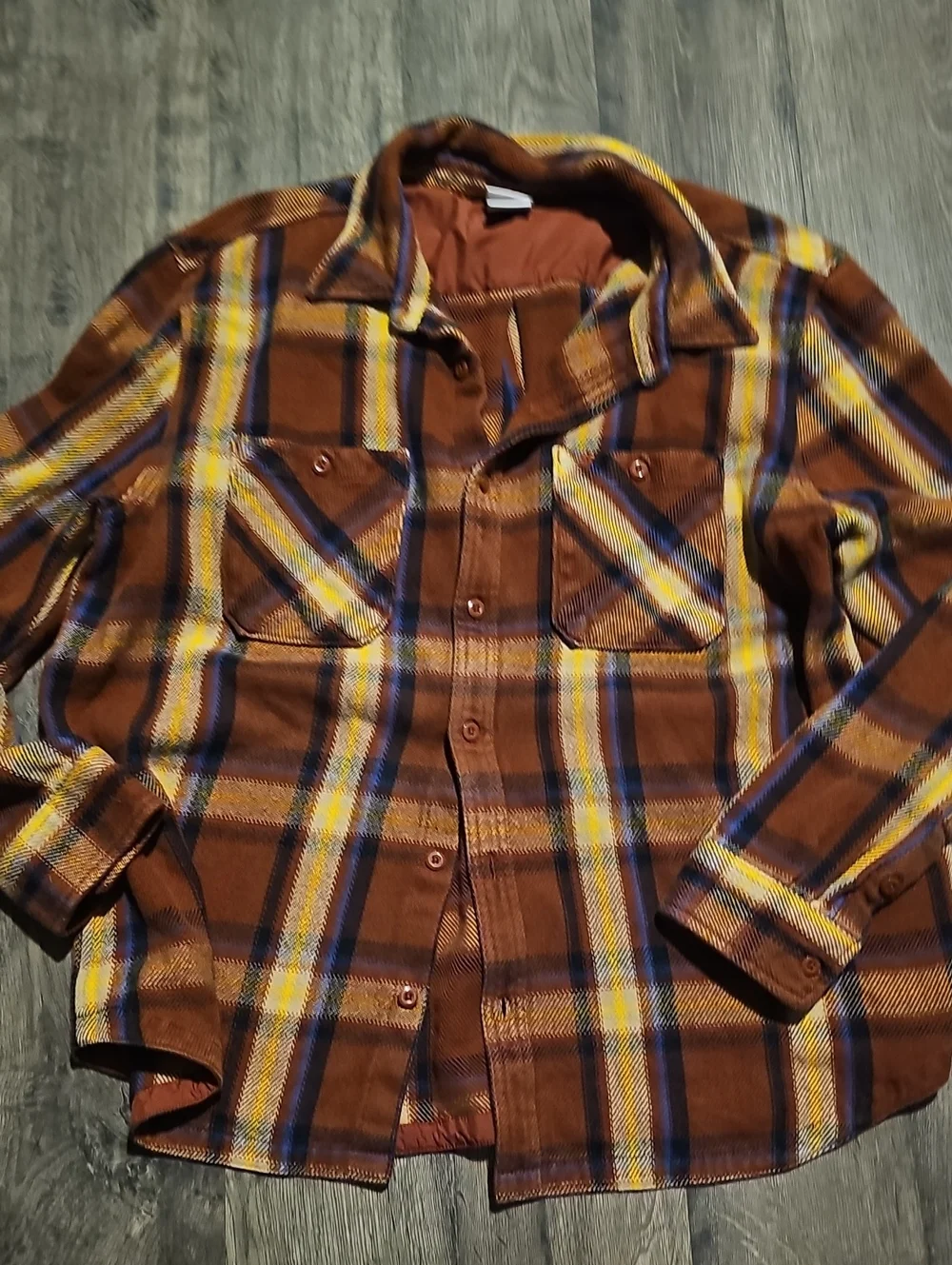 The North Face Brown Plaid Shirt Jacket  Plaid Men Xxlarge